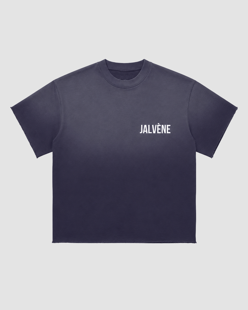 L'OMBRE — T-shirt Sun-Fade Raw Edge Oversize