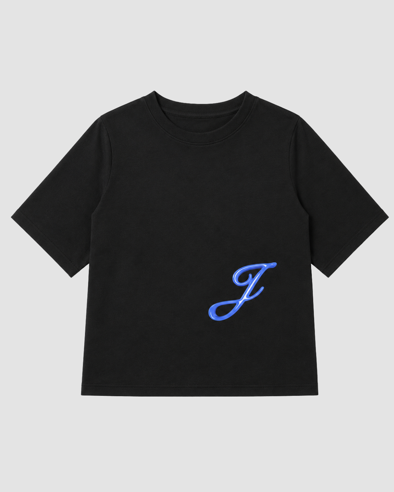 LA PROMESSE — T-shirt Mock-Neck Oversize Signature