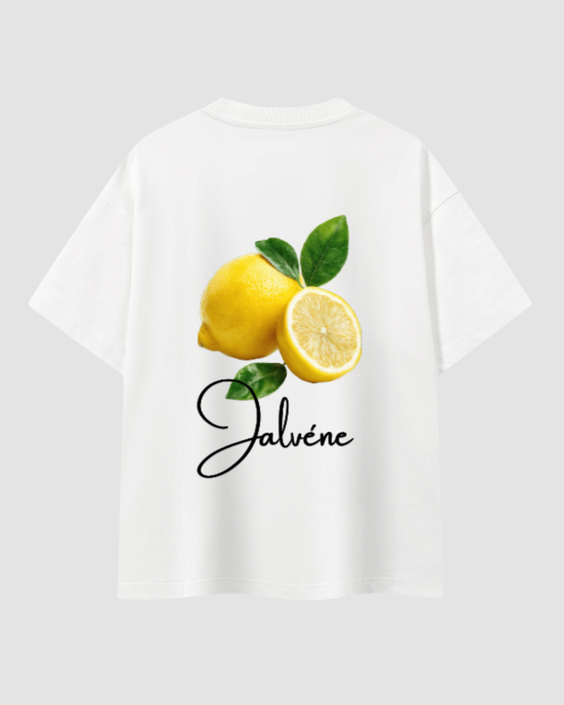 LE CITRON — t-shirt oversize crème imprimé citron JALVÈNE, coloris Blanc Lait