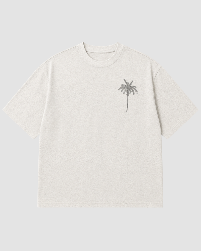 PUERTO RICO — T-shirt Oversize Palmier Carte Postale