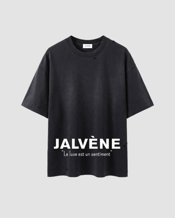 THE GHOST — Vintage Washed Destroy Oversize T-shirt