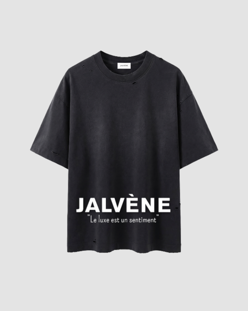 LE REVENANT — T-shirt Vintage Washed Destroy Oversize