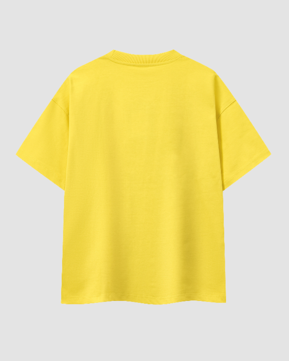 LE SOLEIL — t-shirt oversize jaune solaire signature JALVÈNE, coloris Jaune Soleil