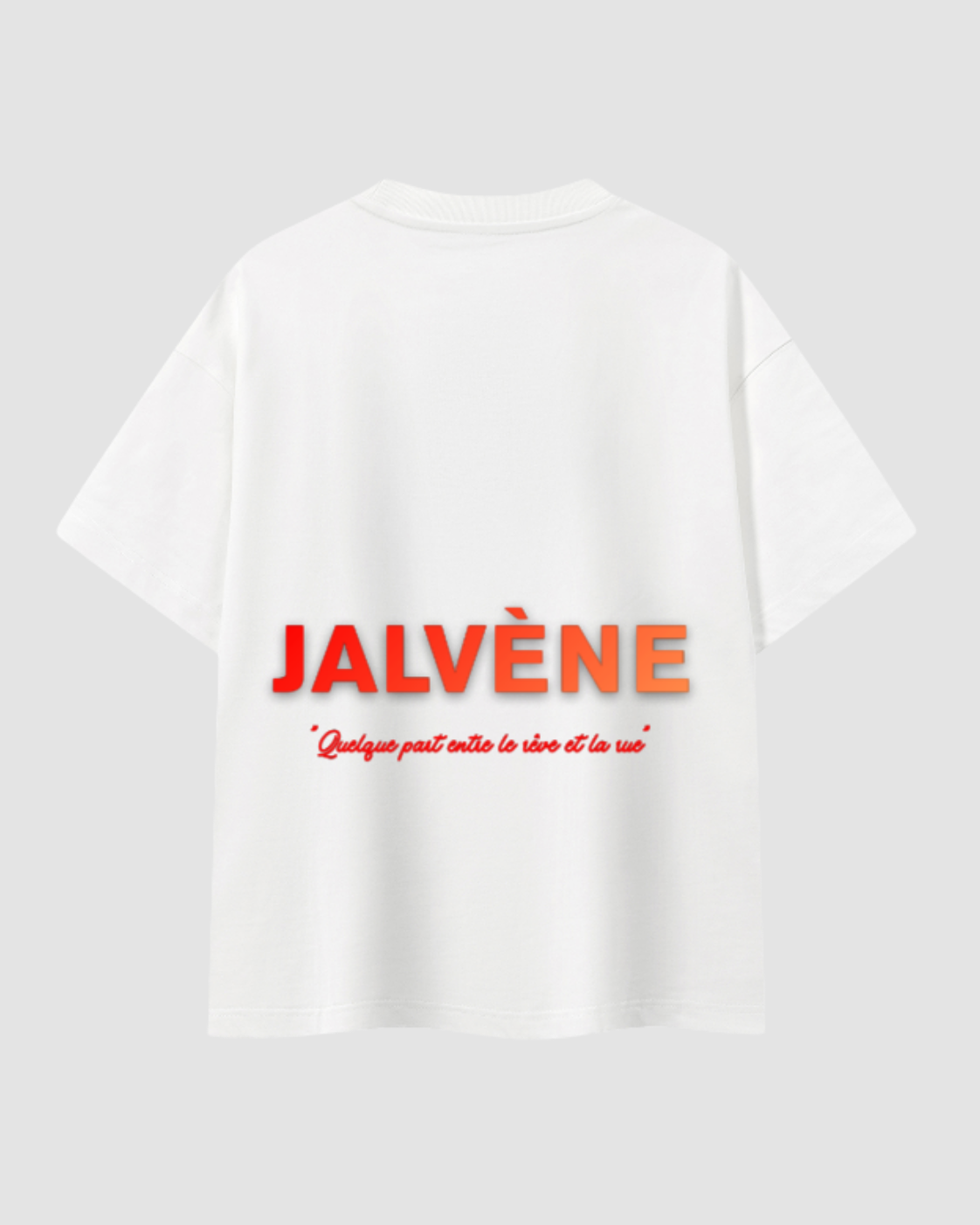 LA RUE — t-shirt oversize blanc manifesto JALVÈNE, coloris Blanc Lait