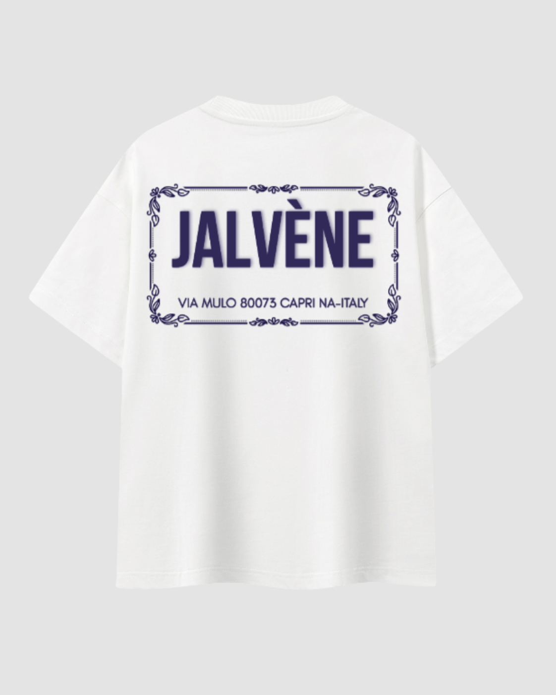 CAPRI — t-shirt oversize plaque vintage italienne JALVÈNE, coloris Blanc Lait