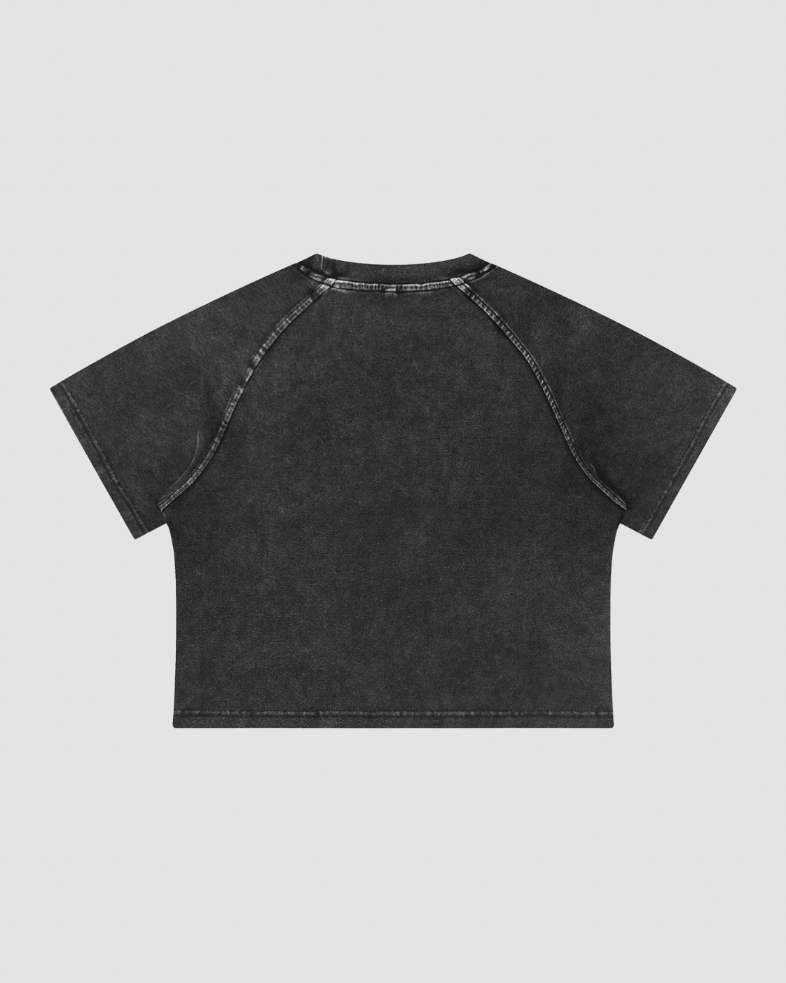 LA FIÈVRE — crop top femme mineral wash noir JALVÈNE, coloris Noir Encre