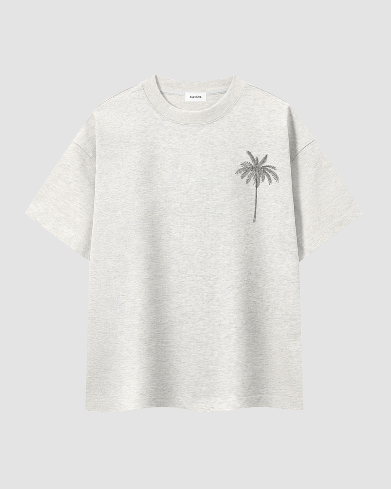 PUERTO RICO — T-shirt Oversize Palmier Carte Postale
