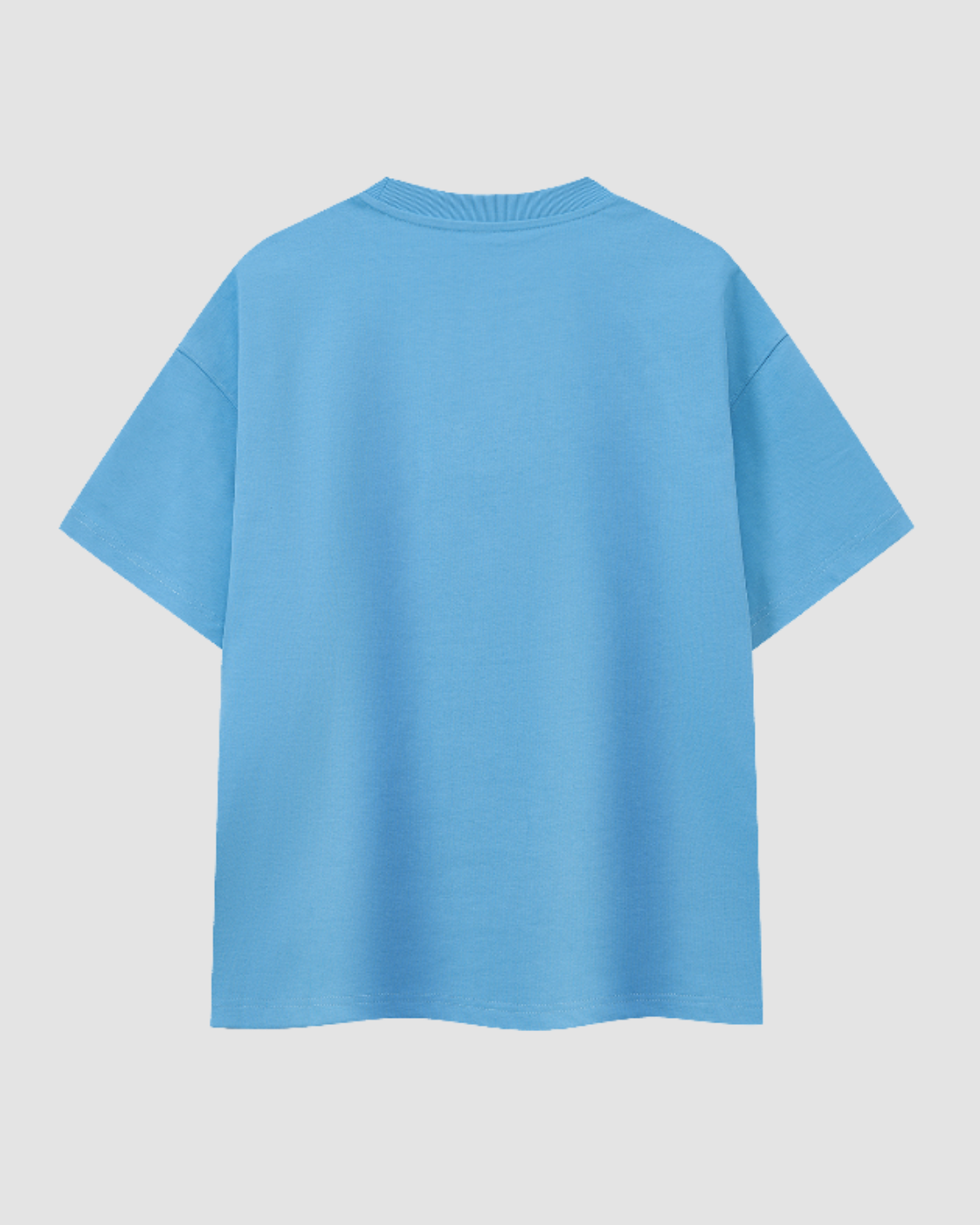 LE SOLEIL — t-shirt oversize jaune solaire signature JALVÈNE, coloris Bleu Mer