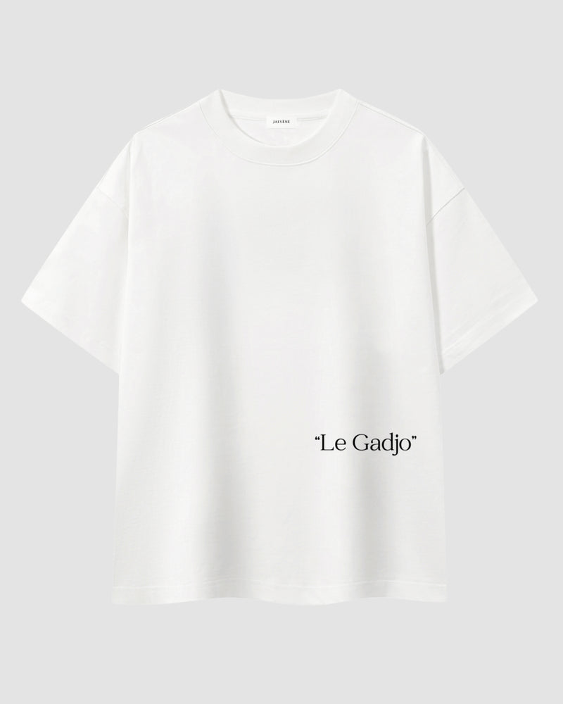 LE GADJO — T-shirt boxy oversize coton blanc